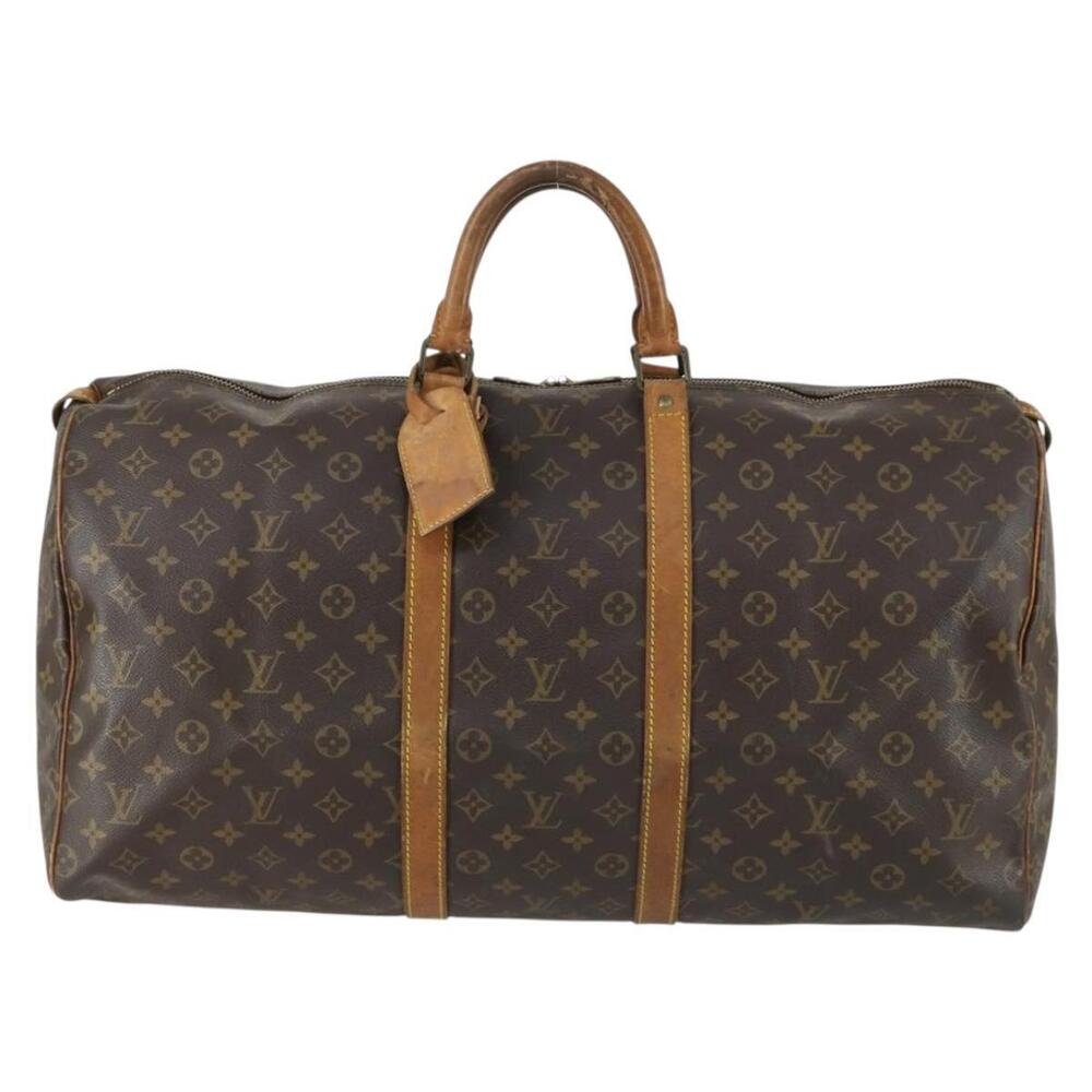 LOUIS VUITTON Monogram Keepall 55 Boston Bag M41424 LV Auth 161540 - Picture 13 of 16